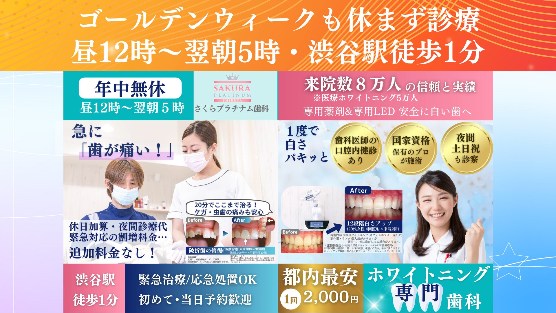 【GWも診療】ゴールデンウィーク中も休まず対応｜夜間・当日・急患OK